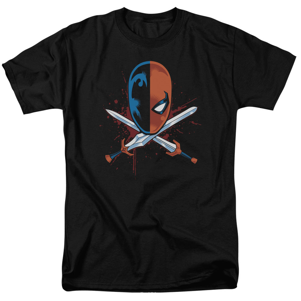 Justice League Crossed Swords Mens T Shirt Black Officially Licensed