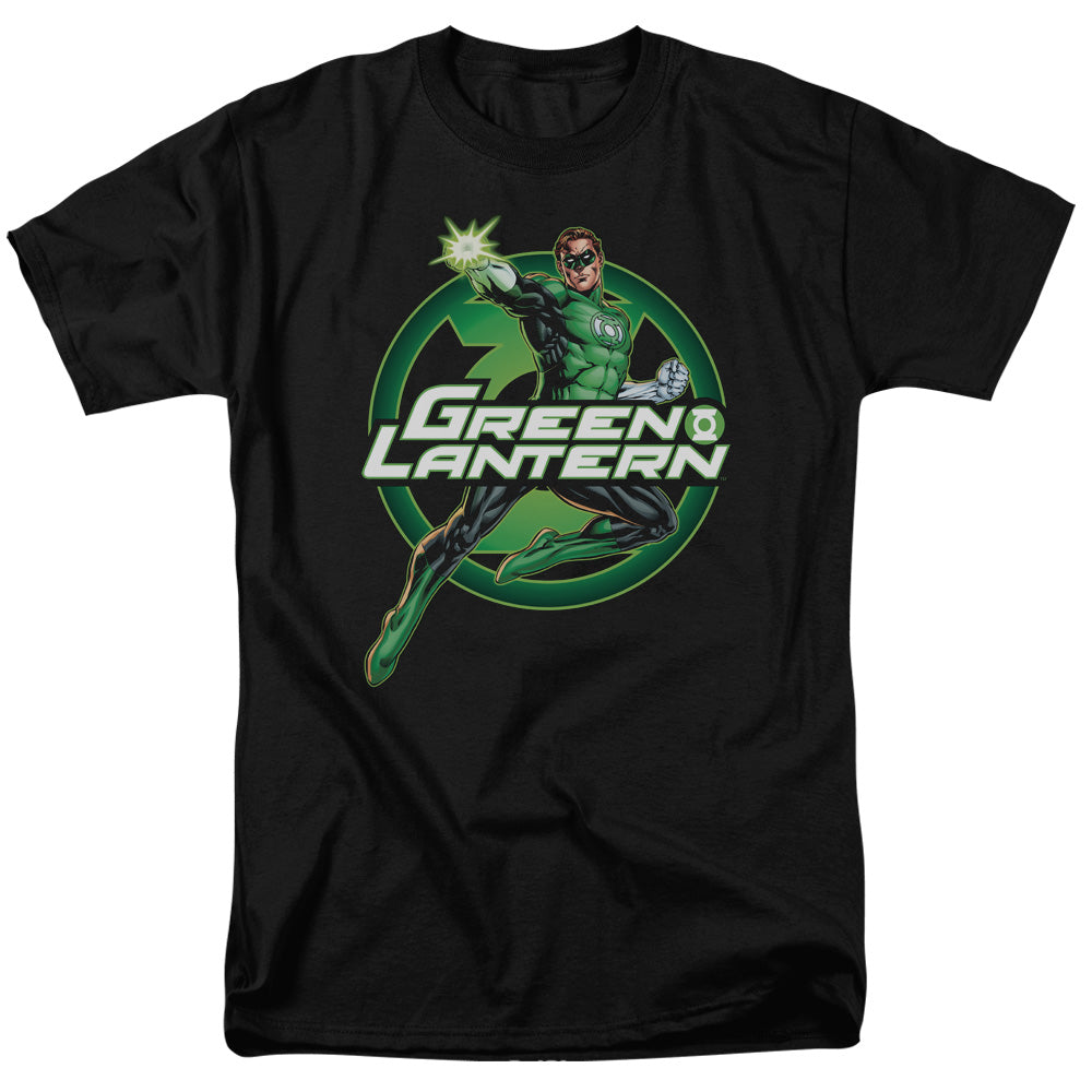 Justice League Of America Lantern Glow Mens T Shirt Black Officially Licensed