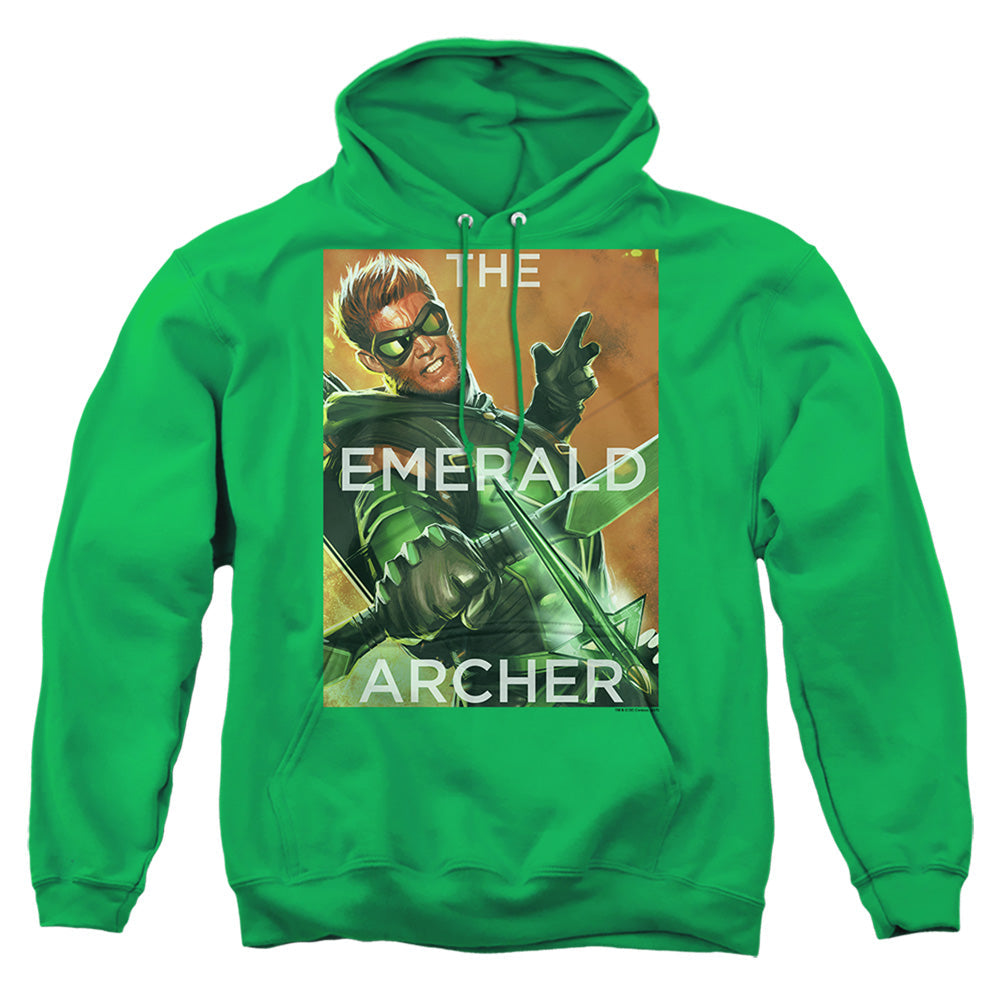 Justice League Of America Trigger Mens Hoodie Kelly Green Officially Licensed