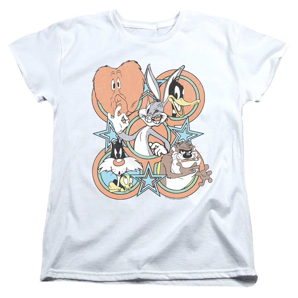 Looney Tunes Screen Stars Womens T Shirt White Officially Licensed