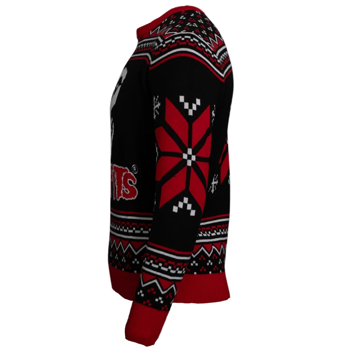 Misfits Punk Rock Crimson Ghost Skull Unisex Logo Ugly Christmas Sweater