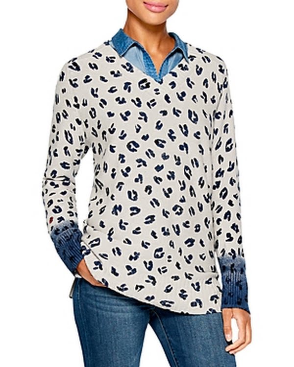 NIC+ZOE Vital Ii Animal Sweater, Size XXL