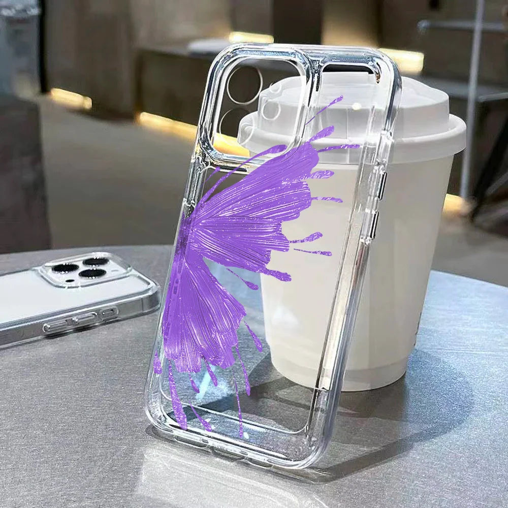 Oil Painting Purple Flower Phone Case