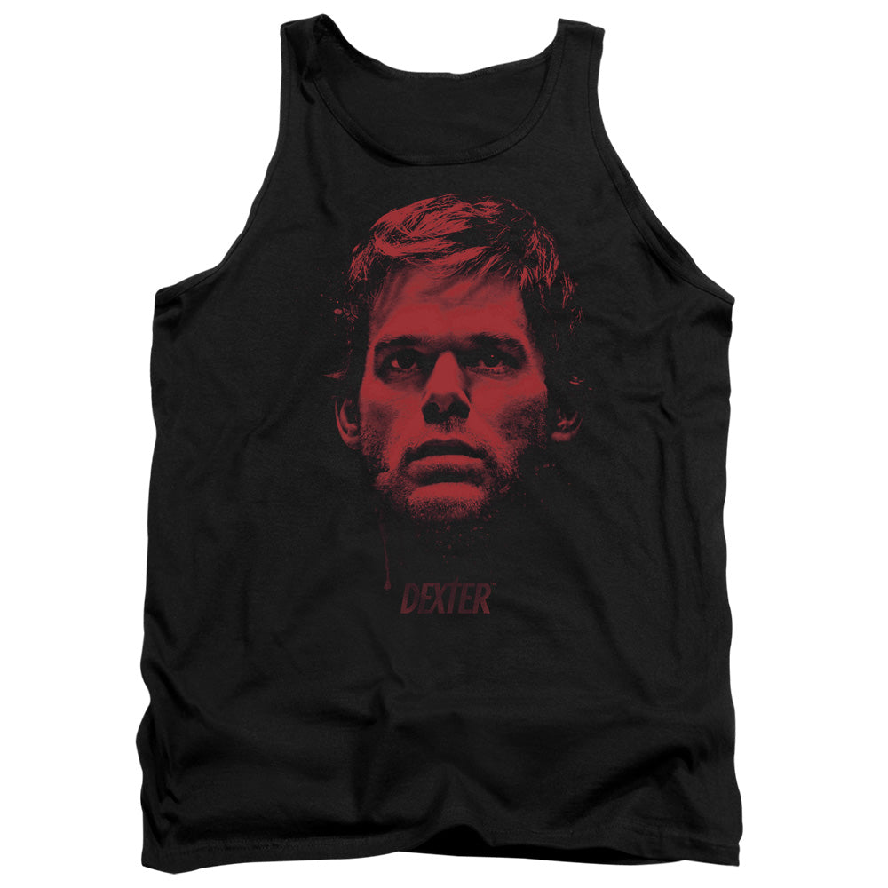 Dexter Bloody Face Mens Tank Top Shirt Black Officially Licensed