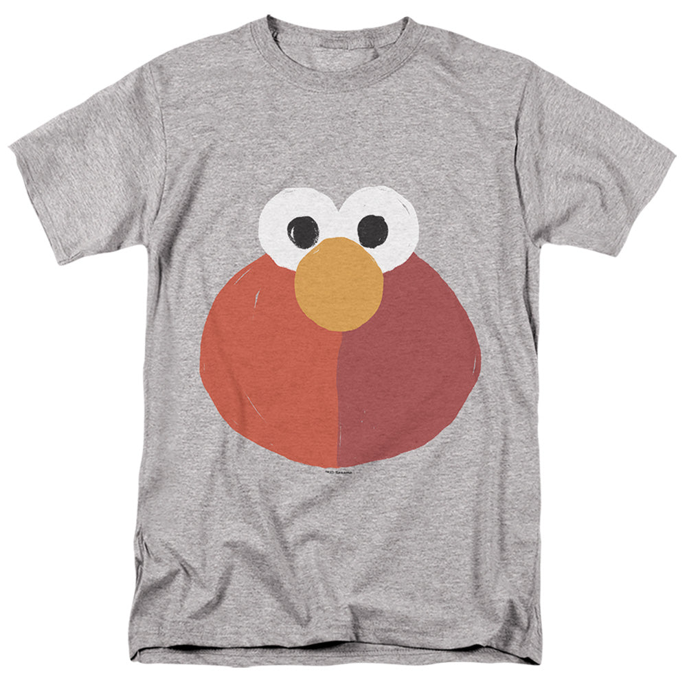 Sesame Street The Elmo Smile Mens T Shirt Athletic Heather Officially Licensed