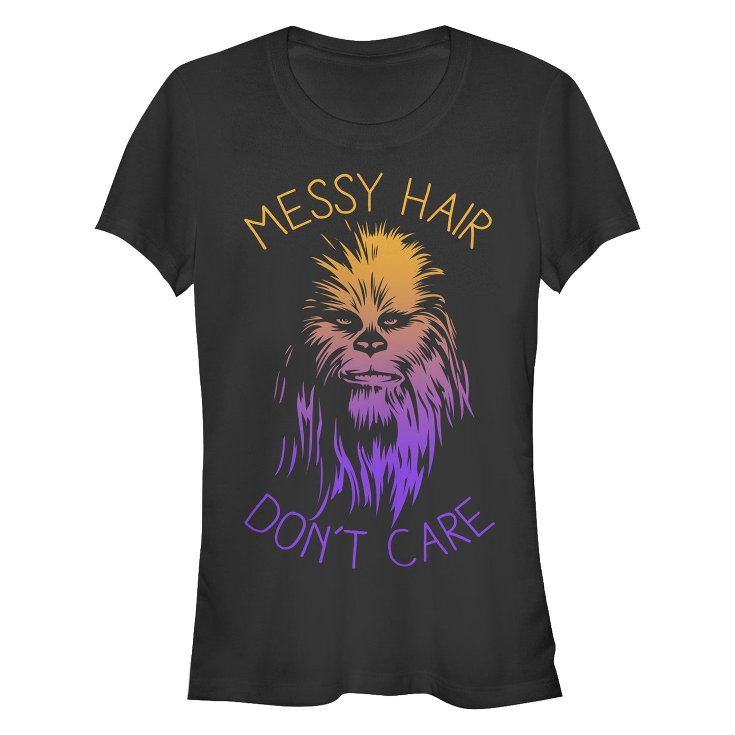 Star Wars Messy Hairs Mens Juniors T Shirt