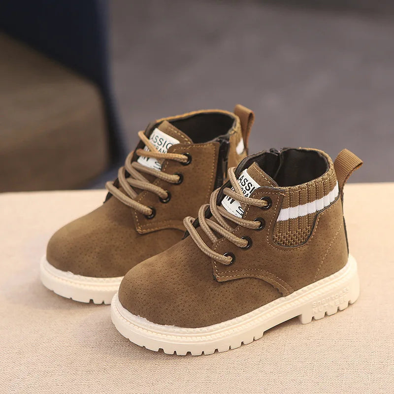 Kids Winter Boots Cotton Fabric Spring Autumn Children Shoes Baby Toddler Boys Girls Boots