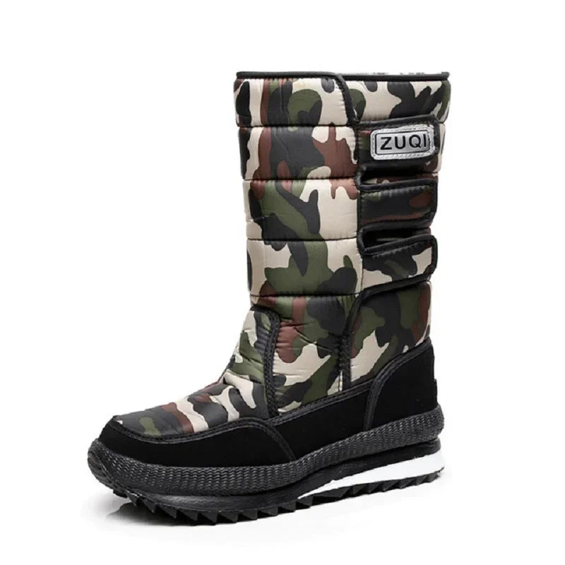 Winter Boots for Women Fashion Thick Plush Waterproof Non-slip Boots Couple Winter Shoes High Quality Warm Fur Boots New Zapatos