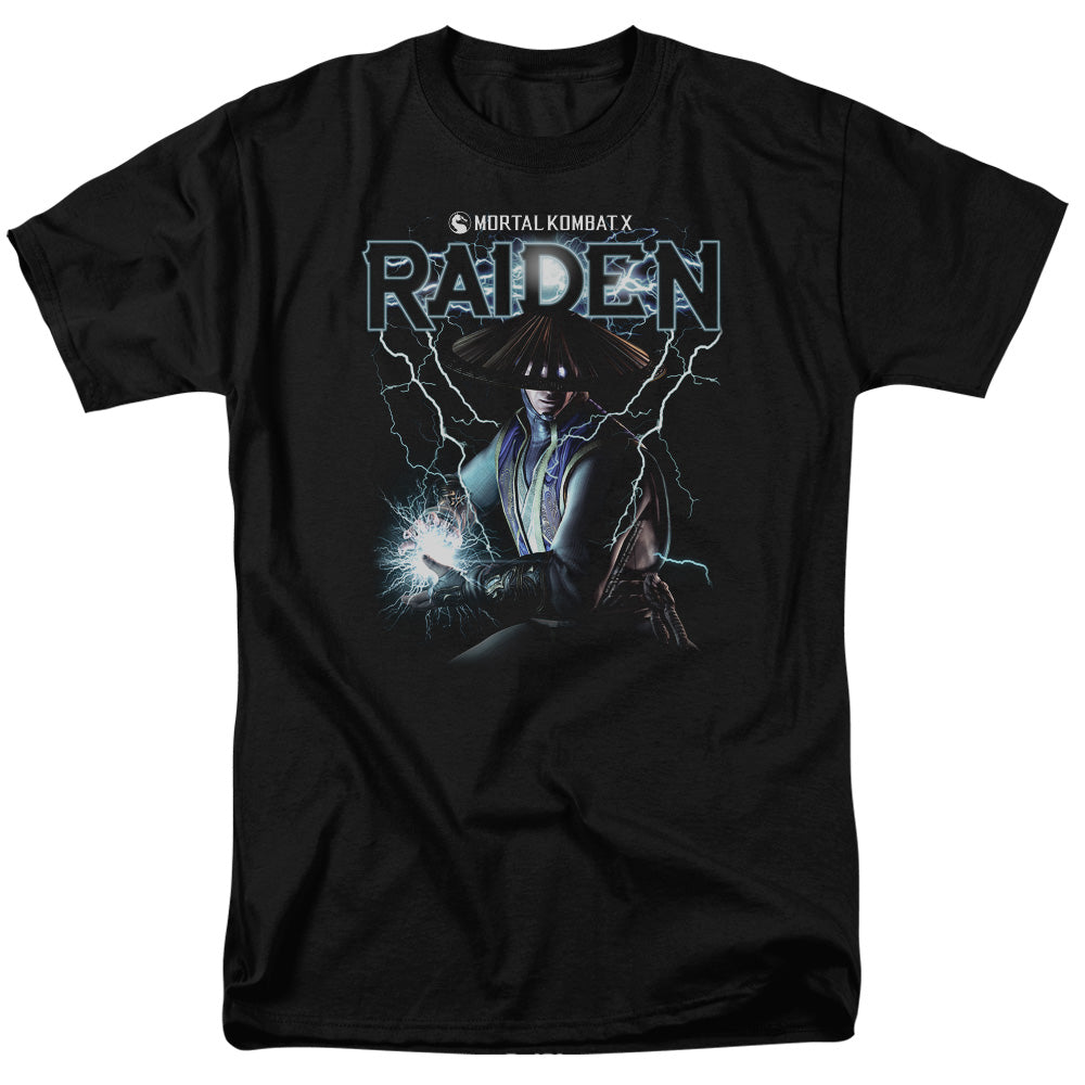 Mortal Kombat Raiden Mens T Shirt Black Officially Licensed