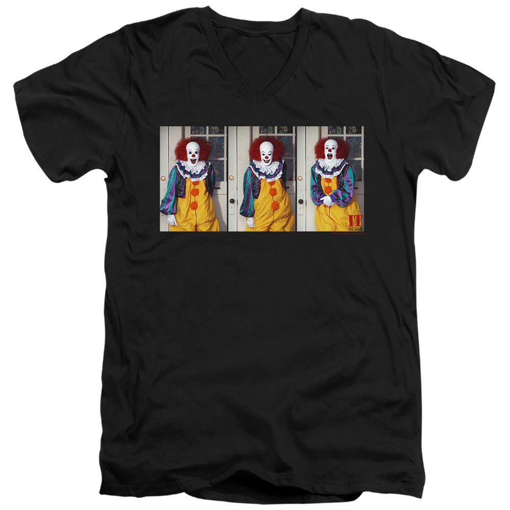 IT 1990 Joke Mens Slim Fit V-Neck T Shirt Black Officially Licensed