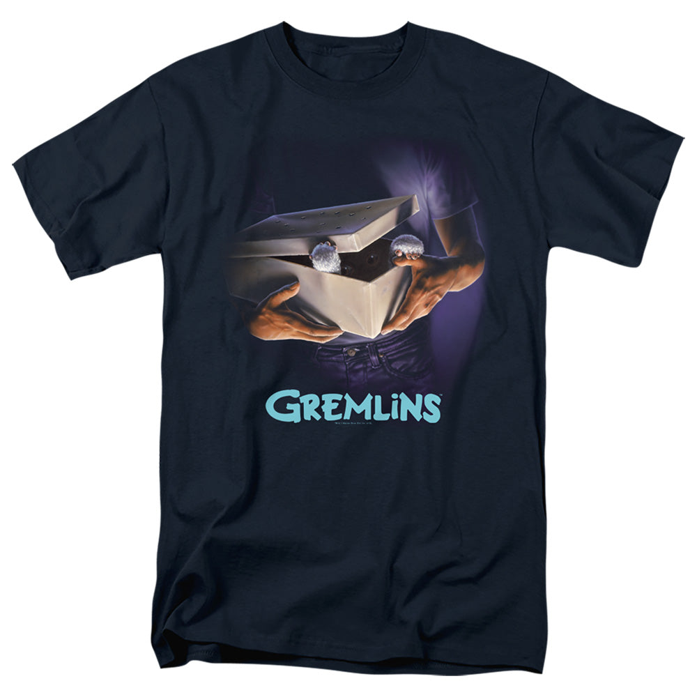 Gremlins Original Poster Mens T Shirt Navy Officially Licensed