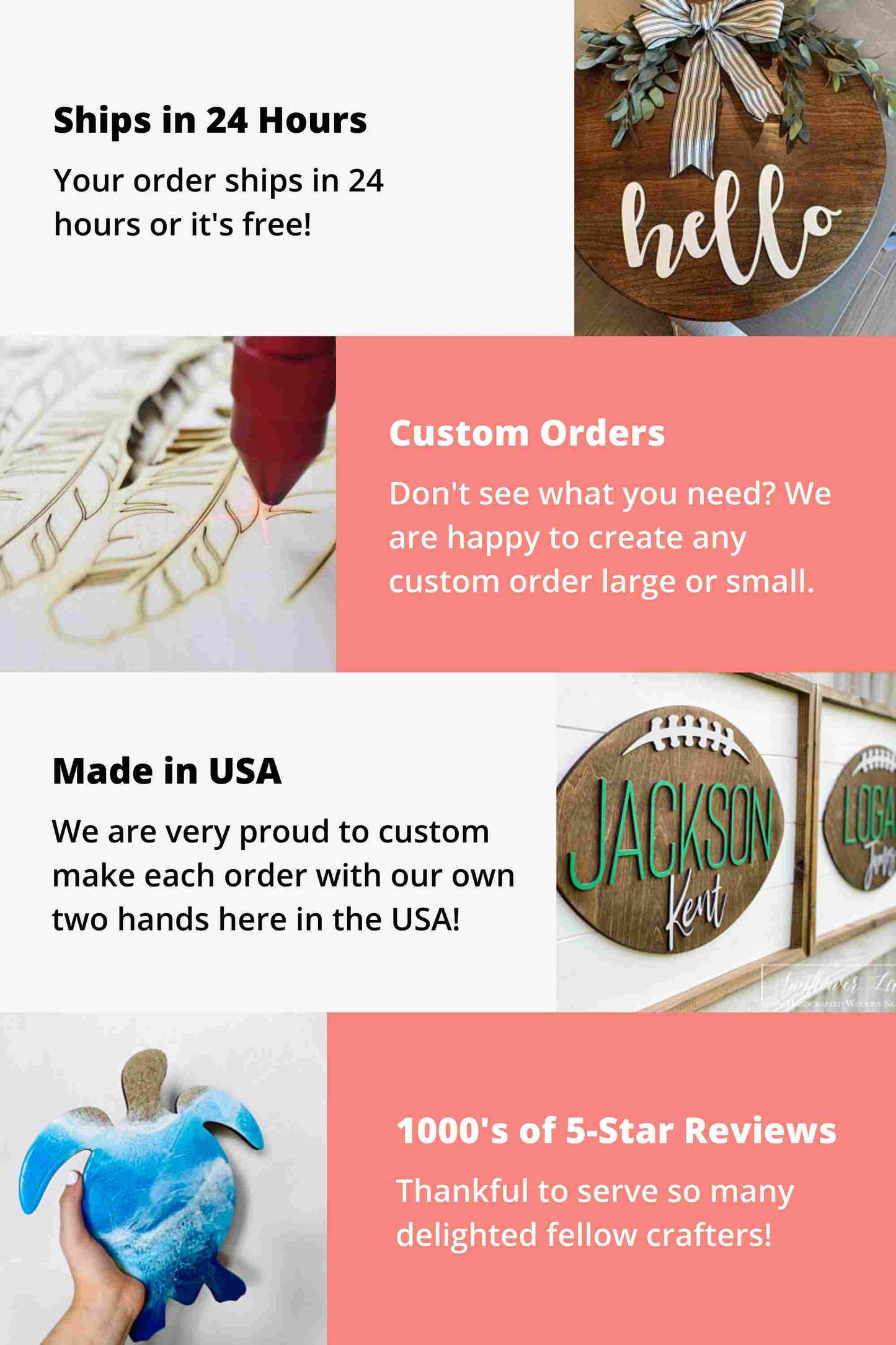 Unfinished Wood Algeria Silhouette Shape - Craft - up to 46"