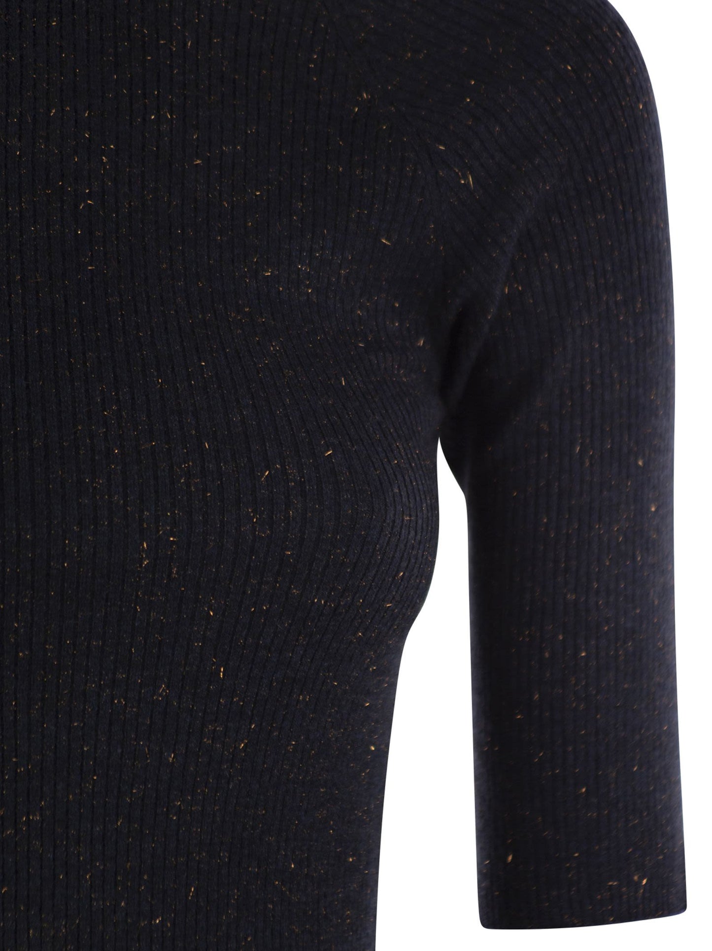 Brunello Cucinelli Women Sparkling Ribbed Cashmere Sweater
