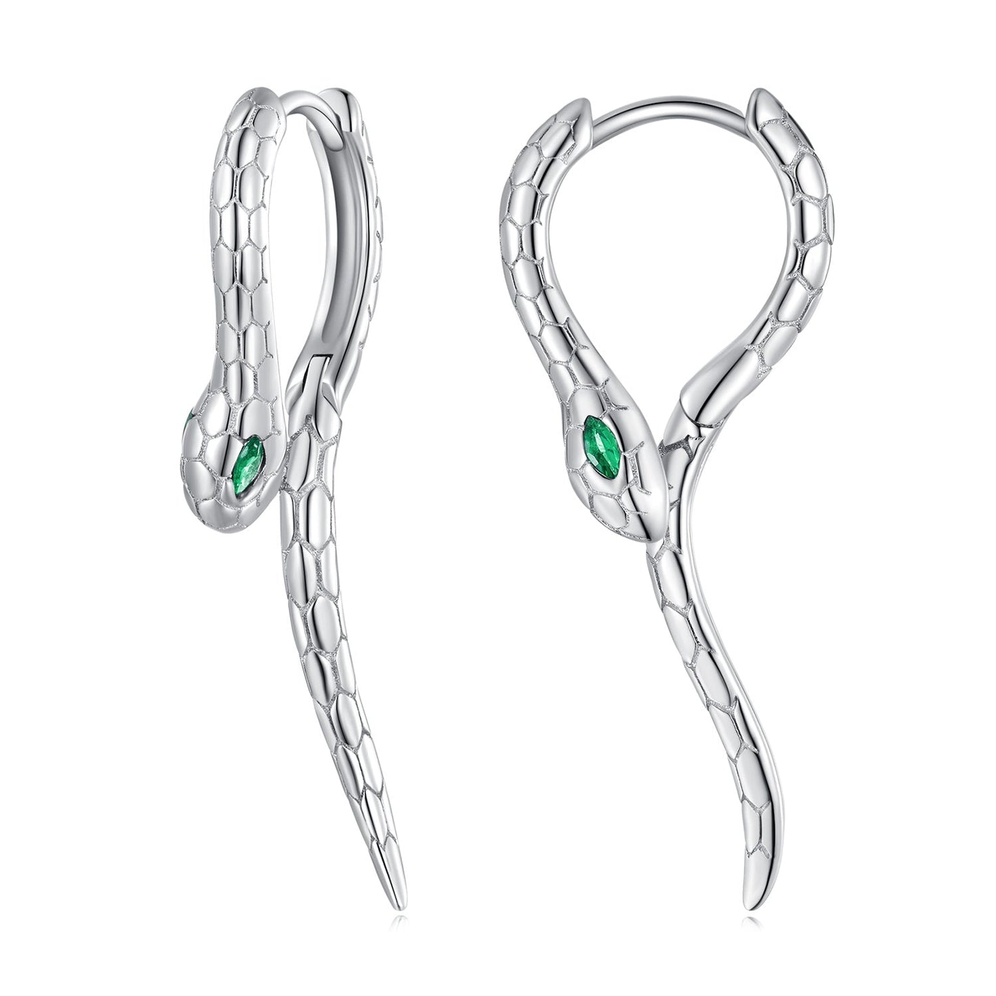 925 Sterling Silver Earrings with CZ in Pavé Setting