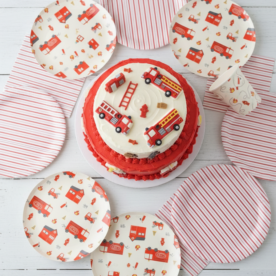 Red Fine Stripes Napkins (Set of 16)