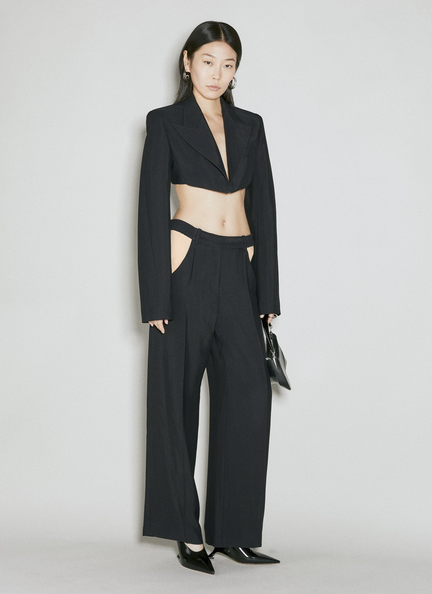 Mugler Men Cut-Out Tailored Pants