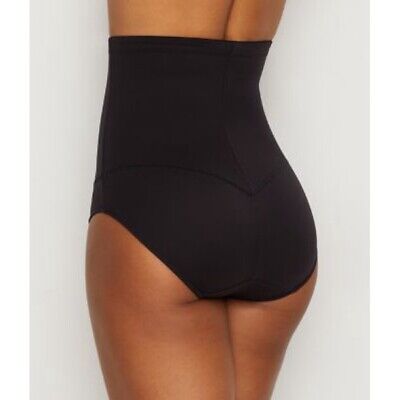 Flexees 1854 Fat Free Dressing Hi-Waist Brief, Black, Size Small