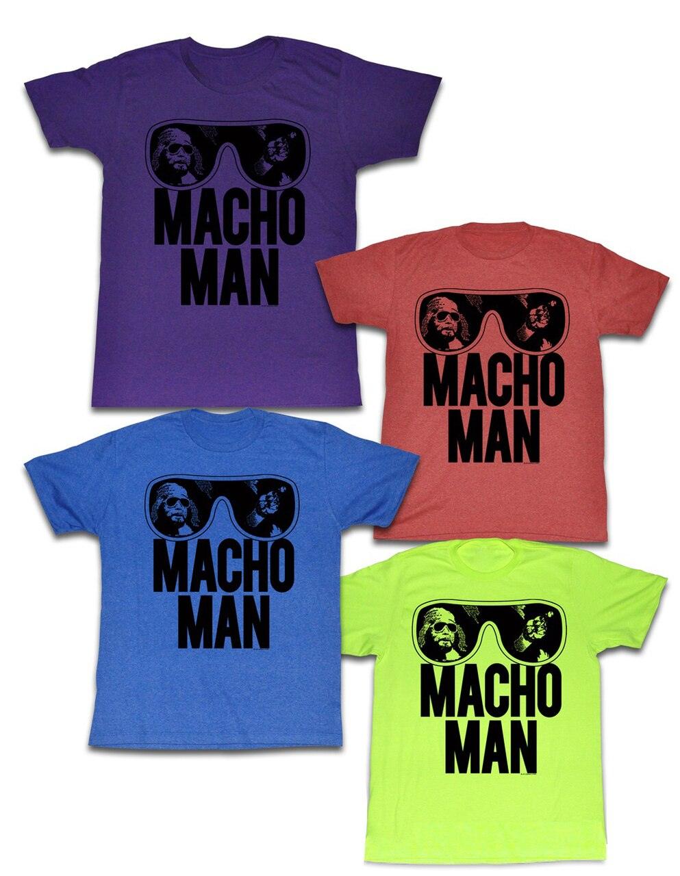 WWE Old School Macho Man 1980s Unisex Classic Glasses Design T-Shirt