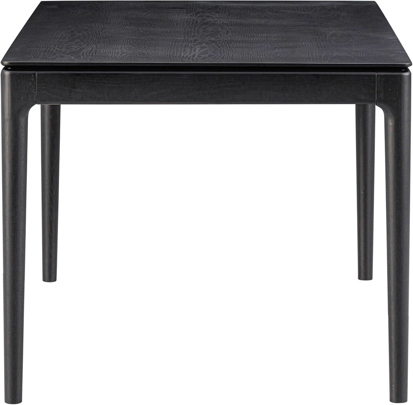 Mingle 55 Inch Modern Rectangular Dinner Table Burnt Black