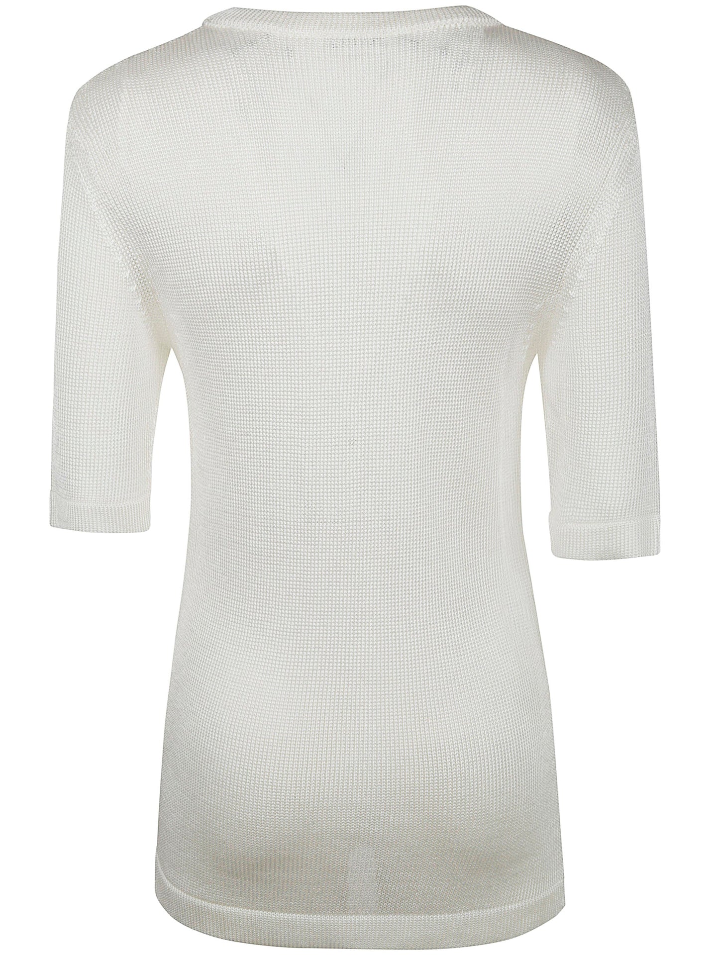 Jil Sander Women Ss Cn T-Shirt W/ Flower Crochet