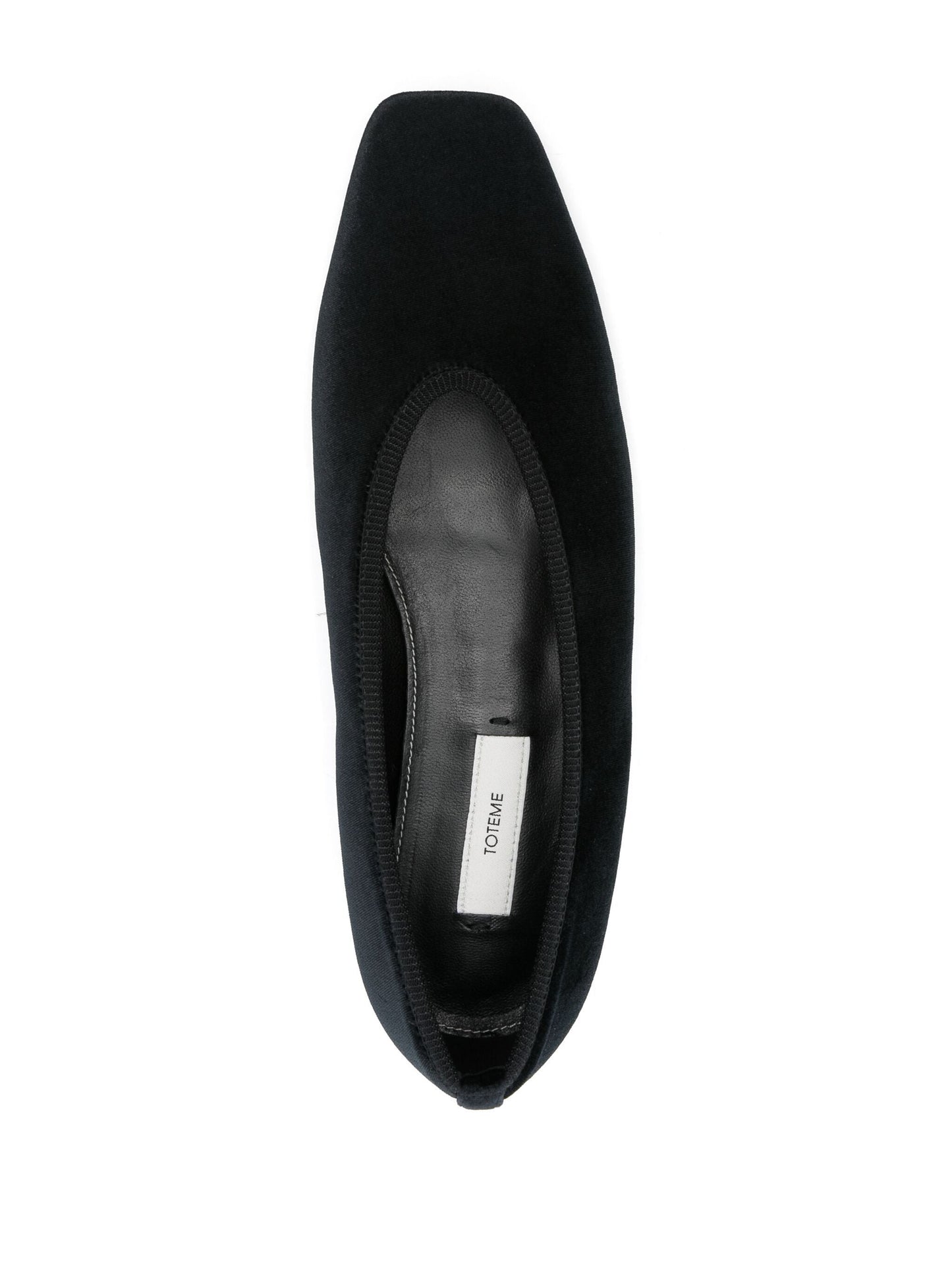 Toteme Women Minimalist Velvet Ballerinas