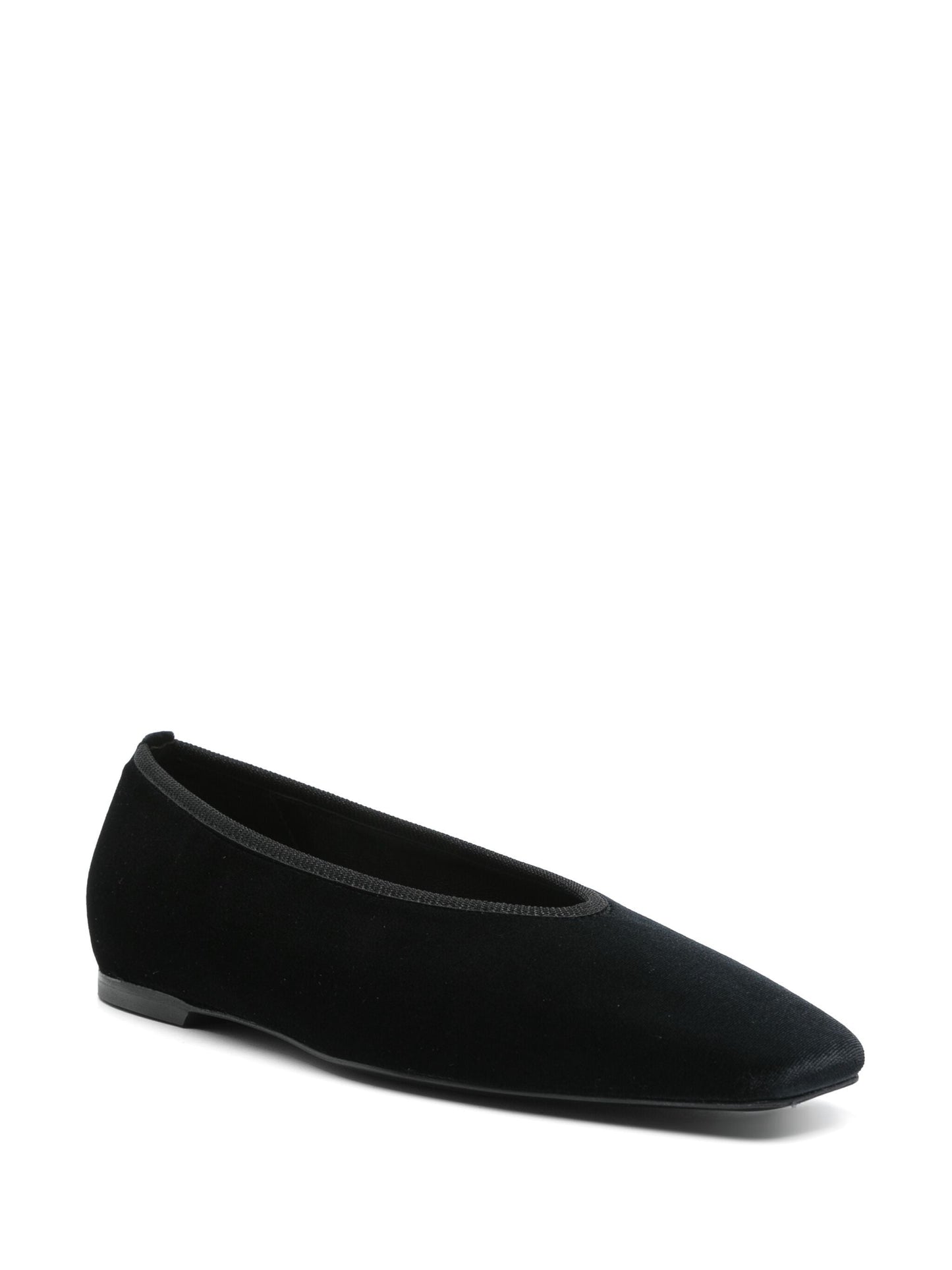 Toteme Women Minimalist Velvet Ballerinas