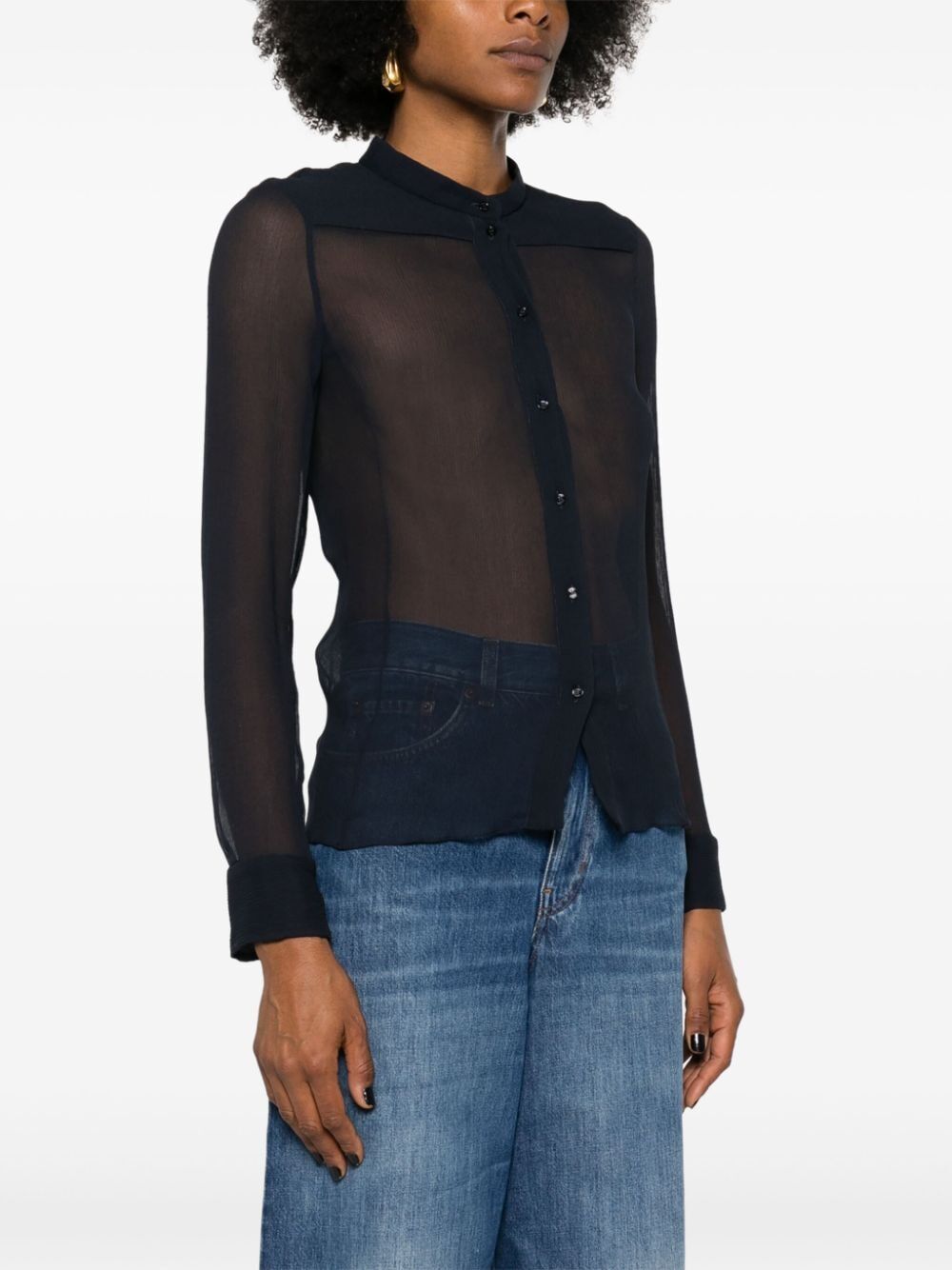 Chloe Women Silk Crepon Shirt