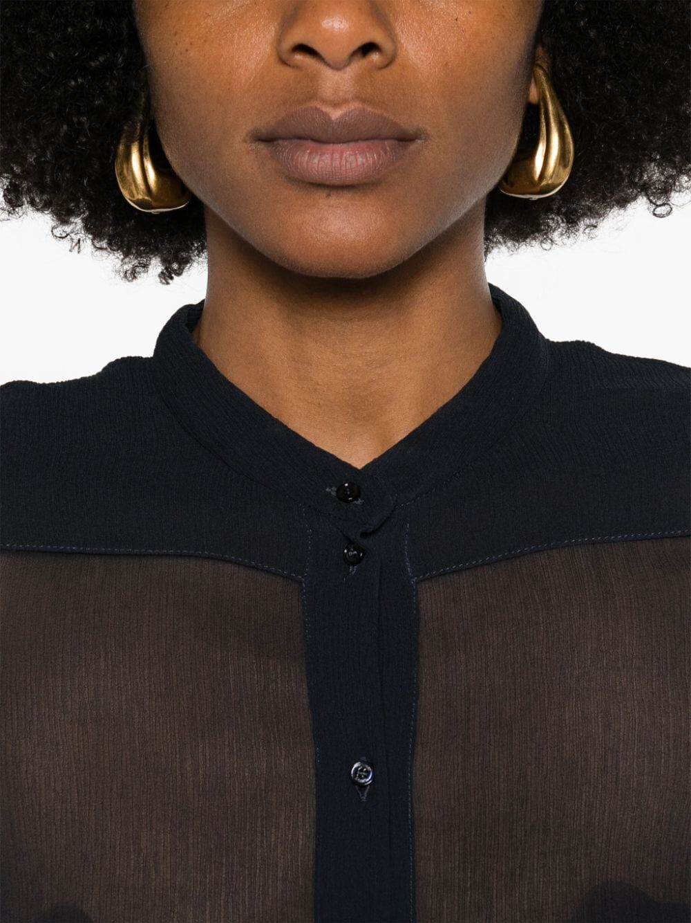 Chloe Women Silk Crepon Shirt