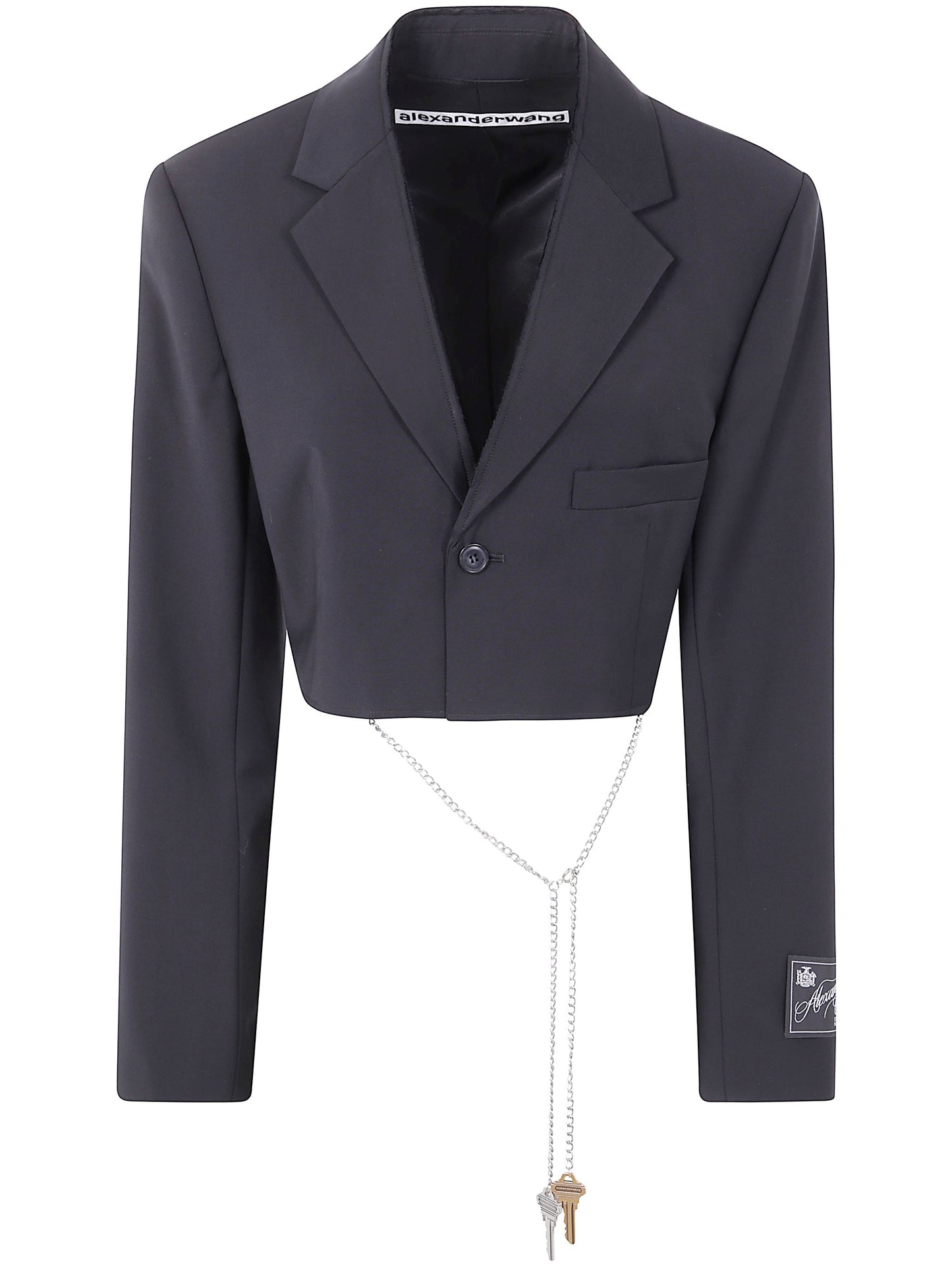 Alexander Wang Women Cropped Blazer With Chain