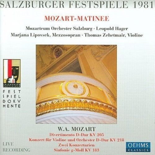 W.A. Mozart - Salzburg Festival 1981 [CD]