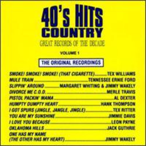 Great Records Of The Decade - 40's Country Hits 1 / Various [CD]