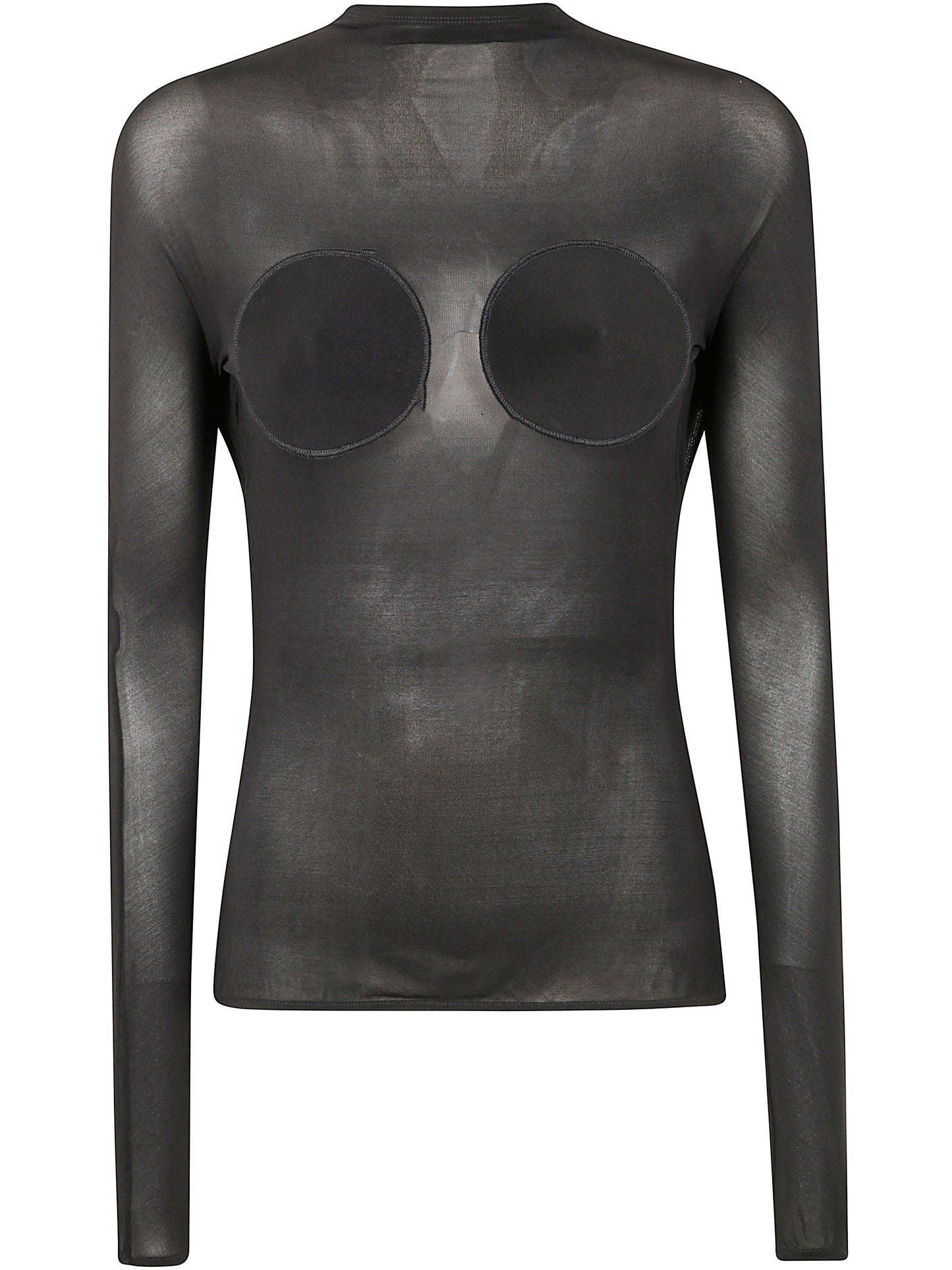 Jean Paul Gaultier Women Light Jersey Backless Top With Covered Cup Detail