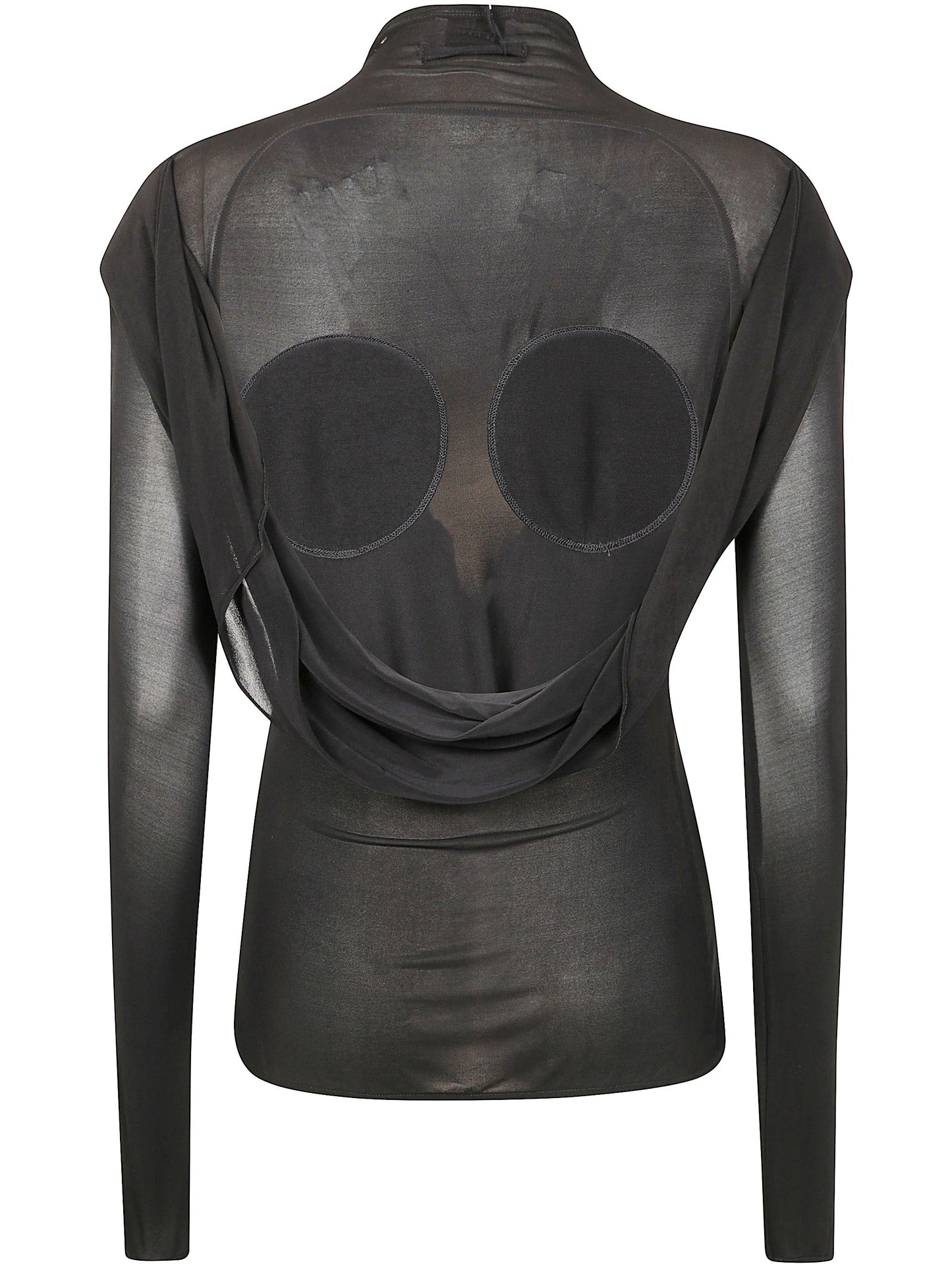 Jean Paul Gaultier Women Light Jersey Backless Top With Covered Cup Detail