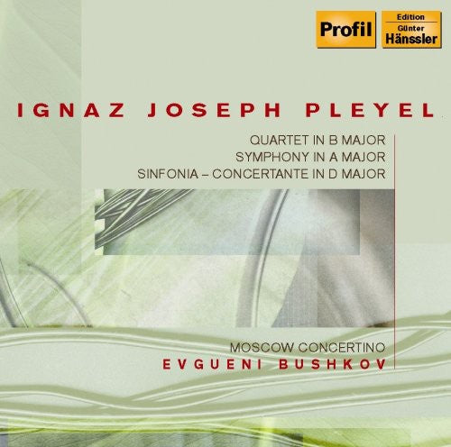 I. PLEYEL - Symphony in B Major Sinfonia Concertante Quartet [CD]