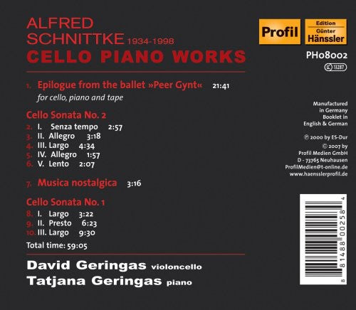 R. Rachmaninov - Epiloge from the Ballet / Cello Sonata [CD]