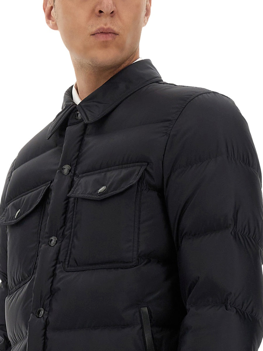 Tom Ford Men "Techno Satin" Padded Jacket