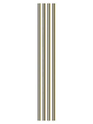 Porter 10 Inches Metal Straws with Cleaner Gold Set of 4