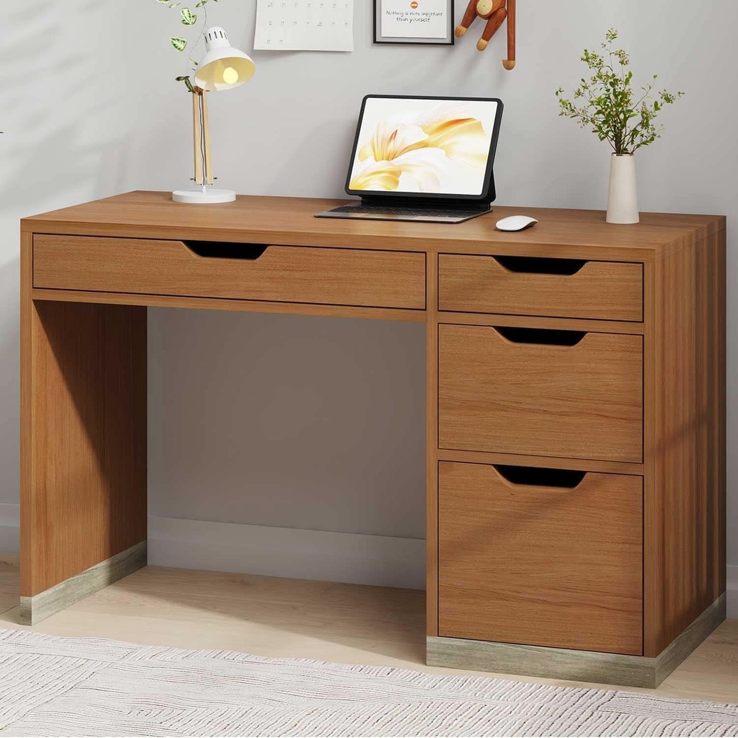 Espresso Forty Eight Inch Desk For Small Home Office