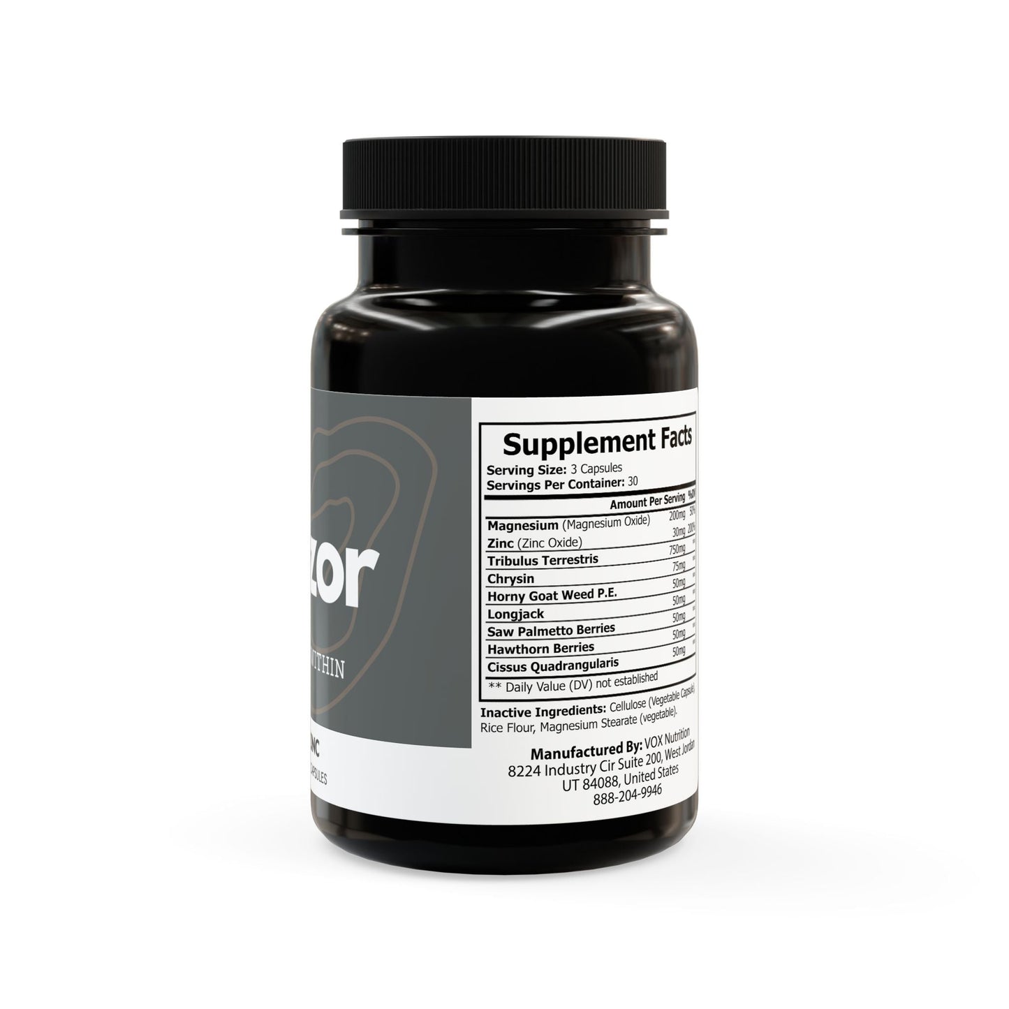 Magzor Magnesium Zinc Supplement (90 Capsules)