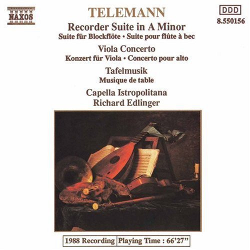 Richard Edlinger - Recorder Suite / Viola Concerto / Tafelmusik [CD]