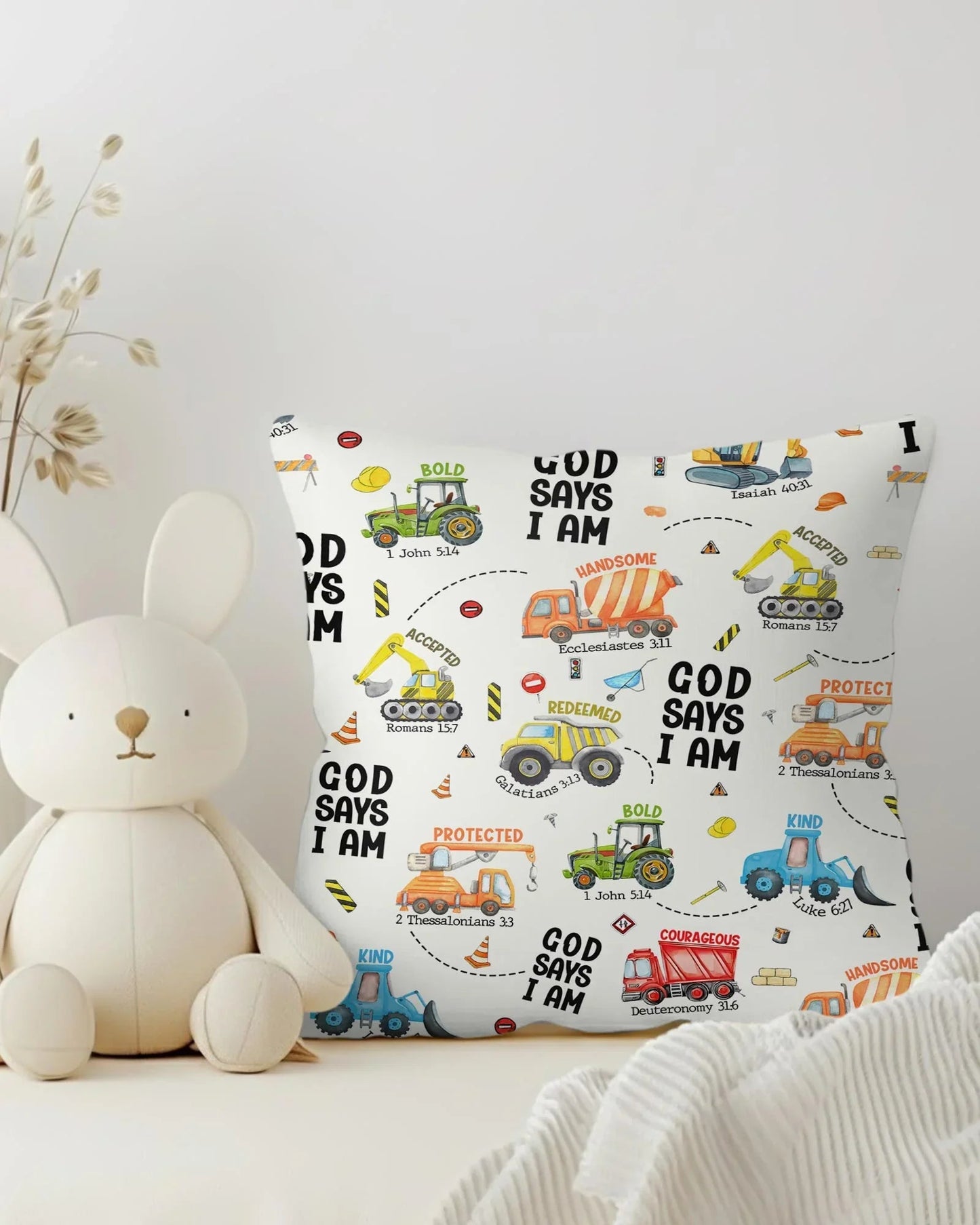 God Says I Am Boy Bamboo Pillow Case