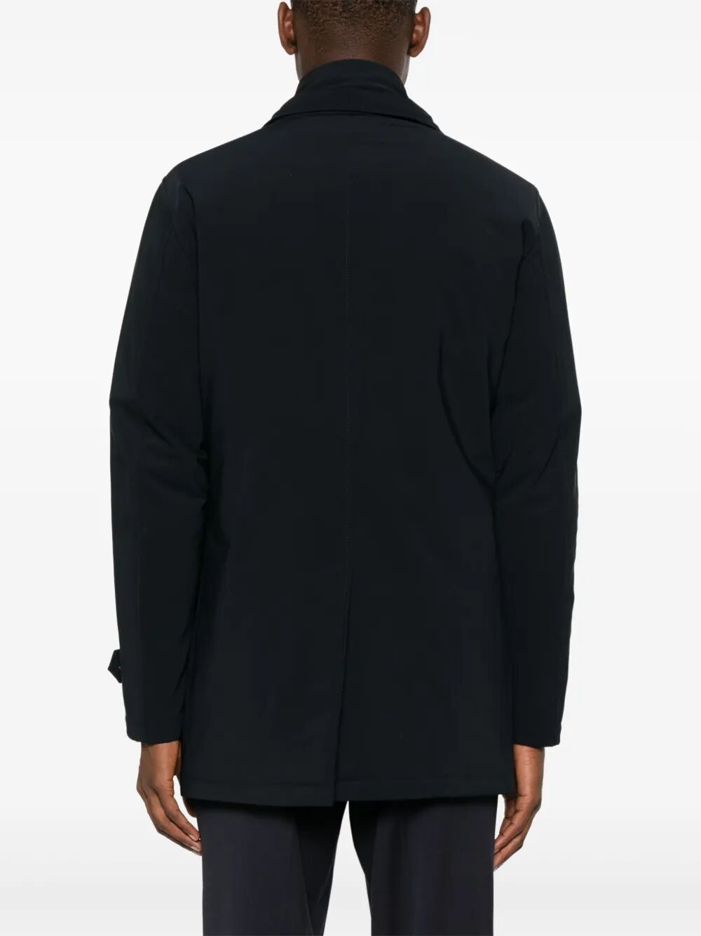 Herno Men Double-Breasted Nylon Down Jacket