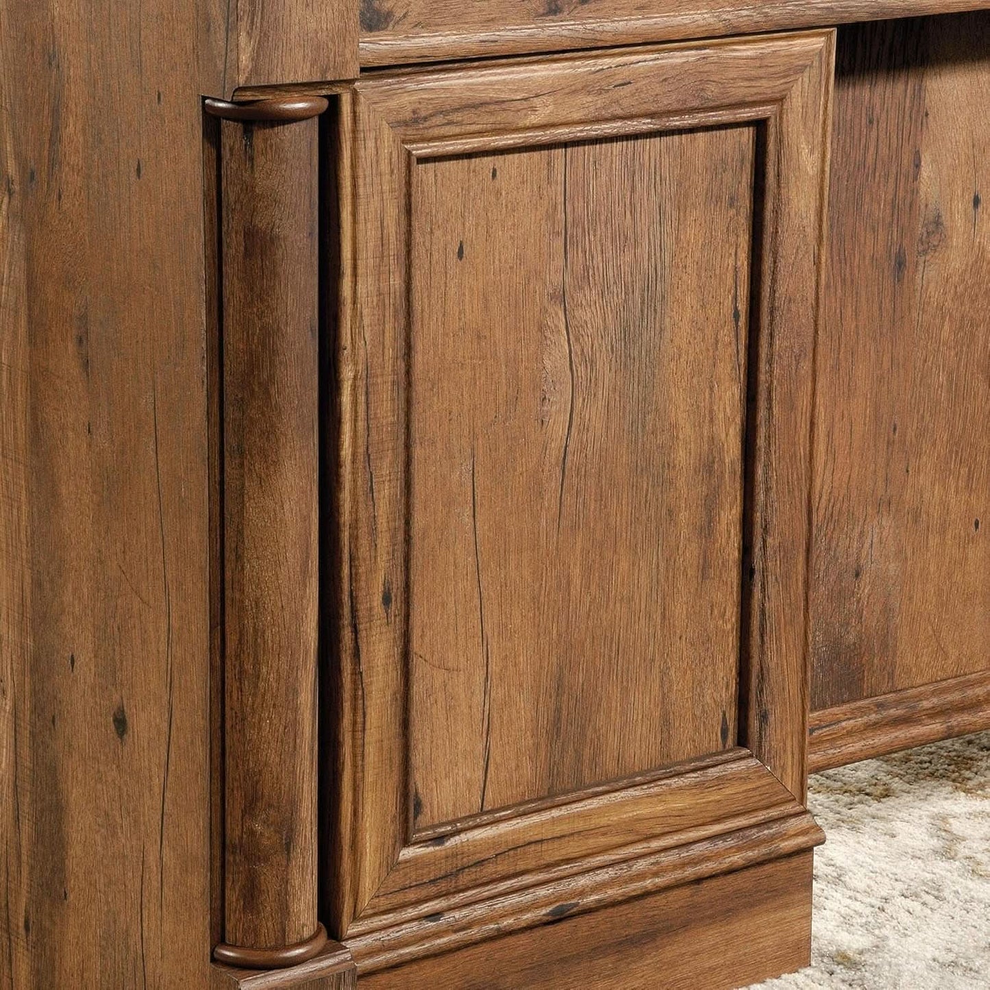 Palladia Executive Desk 65 Inch Vintage Oak Surface