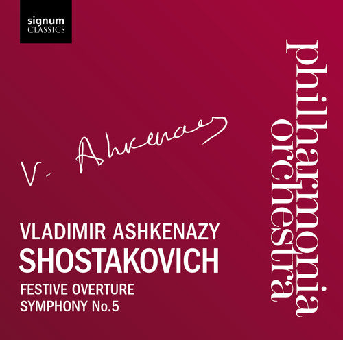 VLADIMIR ASHKENAZY - Festive Overture Op 96 / Sym 5 in D Major Op 47 [CD]
