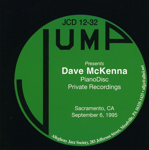 Dave Mckenna - Pianodisc Private Recordings [CD]