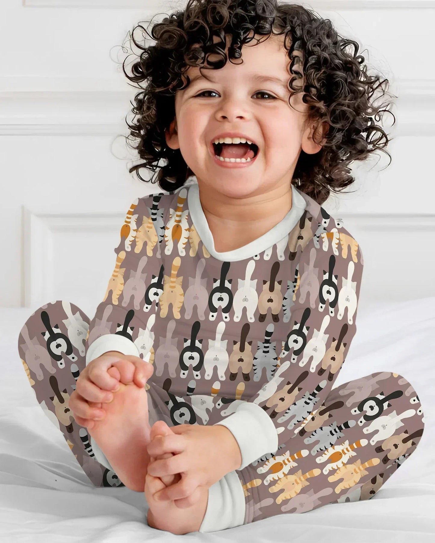 Cheeky Tails Two Piece Long Sleeve Pajama Set