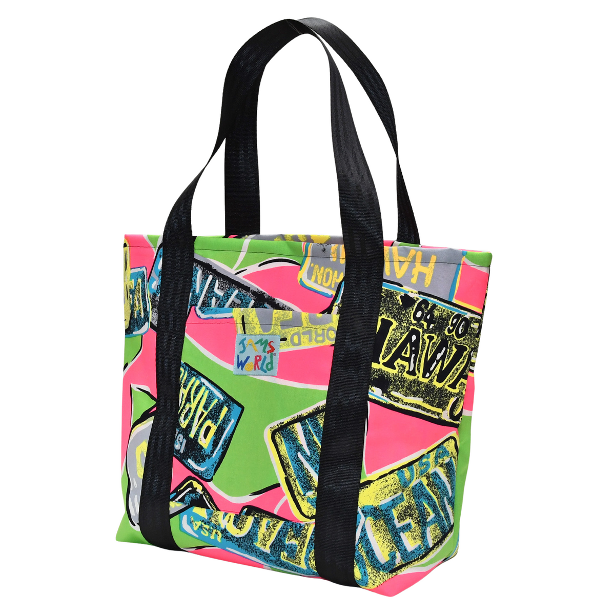 Jams World Lined Tote Bag - Jams World License Plate