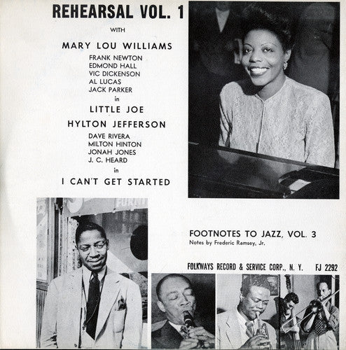 Mary Williams Lou - Footnotes to Jazz, Vol. 3: Jazz Rehearsal, I [CD]