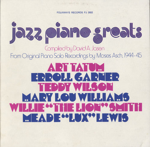 Jazz Piano Greats From Original Piano Solo Record - Jazz Piano Greats / Various [CD]