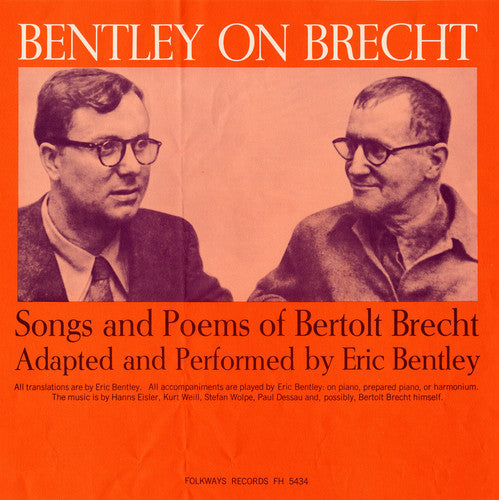 Eric Bentley - Bentley on Brecht: Songs & Poems of Bertolt Brecht [CD]